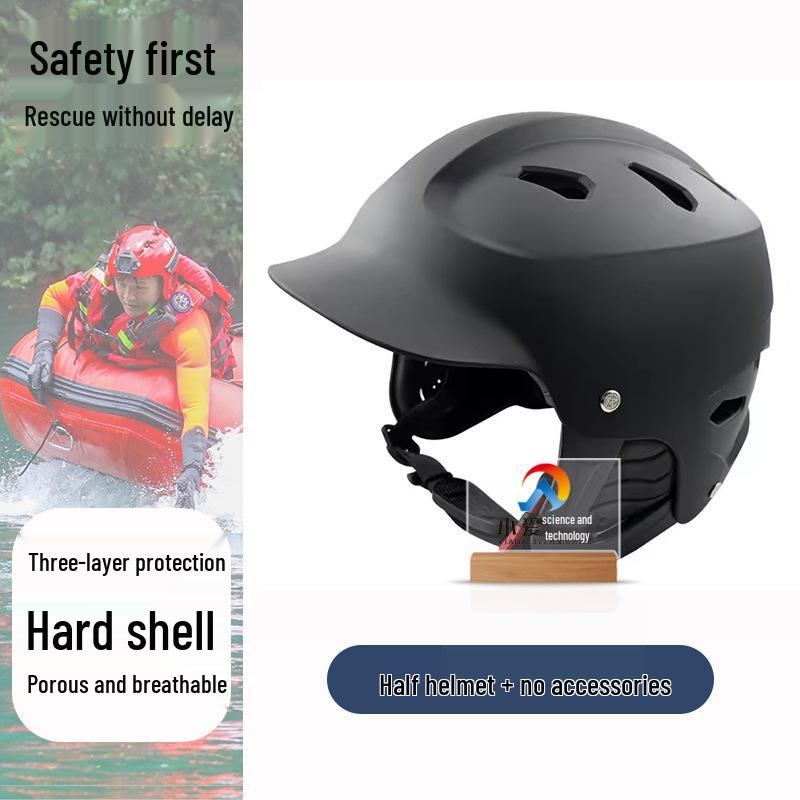 Marine Safety Helmet: Breathable, Impact-Resistant Full Face Protection for Water Sports and Flood Area Rescue.