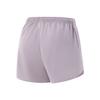 Li Ning Fitness Series Casual Simple Solid Color Elastic Sports Shorts Women Shorts Smoky-Purple AKSV524-4