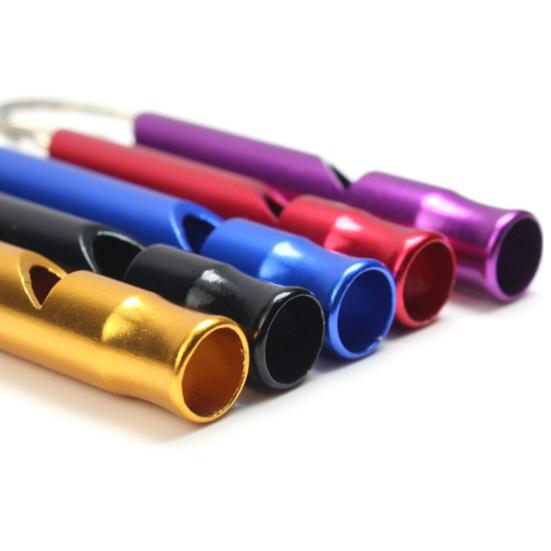 3Pcs Emergency Whistles Multifunction Super Loud Shrill Sound with Keychain Anodic Treatment Signaling