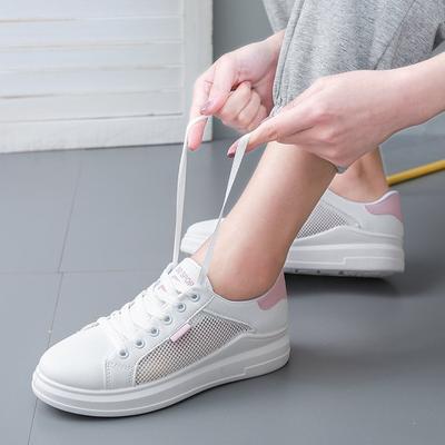Women Shoes 2024 White Platform Wedge Sneakers High Heel Sneakers Shoes Women Casual Mesh Breathable Shoes Zapatillas Mujer Wer4