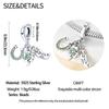 Original Copper Charms Luxury Lucky Four-Leaf Clover Pendant Three Bead Fit Bracelet Diy Women Making Delicate Gift