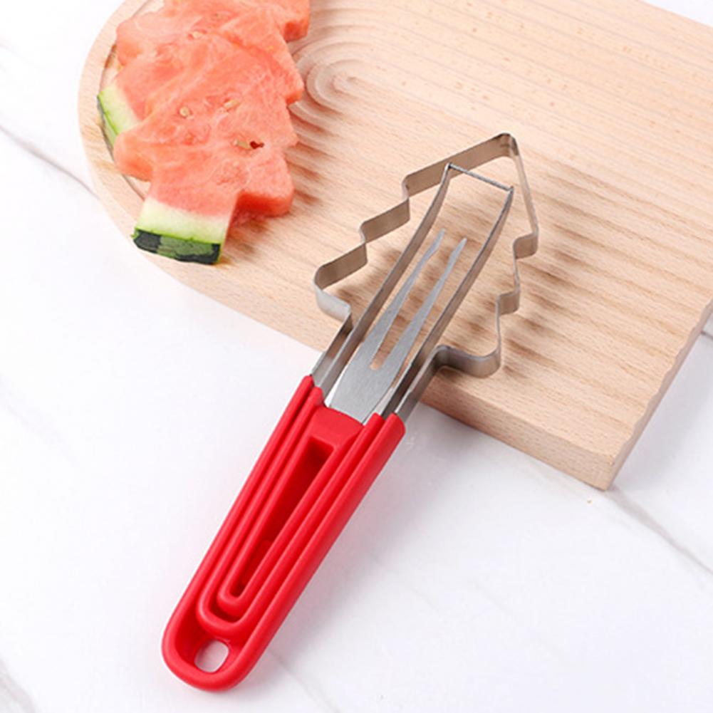 Corrosion Resistant Fruit Knife Stainless Steel Watermelon Cutter Tool Fruit Slicer for Pineapple Mango Cantaloupe for Camping