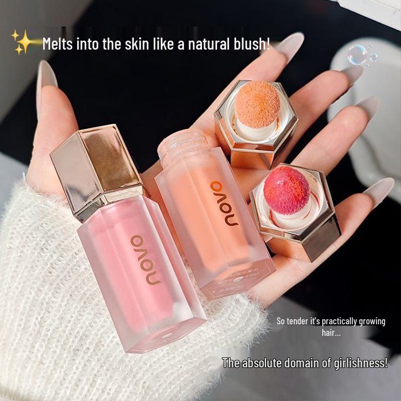 NOVO Hydrating Liquid Blush: Oxygen Plumping, Low Saturation, Brightening & Whitening Cream for Contouring.