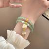 New Chinese Style Double Layer Beaded Lion Dance Bracelet For Women