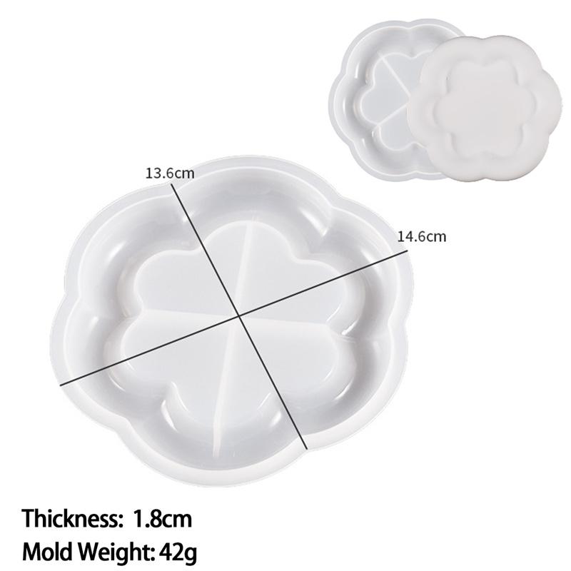 

Поднос для хранения силиконовая форма DIY ювелирная витрина пластина смола гипс цементная форма круглая форма цветок облако сердце форма тарелка домашний декор