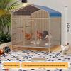 Reinforced Poultry & Rabbit Coop: Rodent & Weasel-Proof, Excellent Droppings Leakage, Thickened Bottom