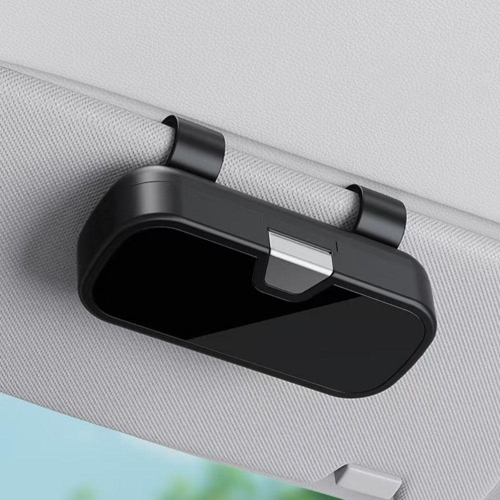 Press Switch Car Sunglasses Holder Shock-proof Sun Visor Glasses Holder  Sun Protection