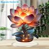 2D Flat Bohemian Style Acrylic Lotus Desktop Decoration, Lotus Design, Suitable for wall Decoration, porch, Room, Villa, accents Home, Hallway, or Wor