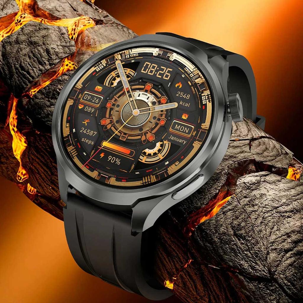 For Huawei 1.85-inch Smart Watch Men Sport Waterproof Fitness Heart Rate Watches Compass Track NFC Bluetooth Call Smartwatch