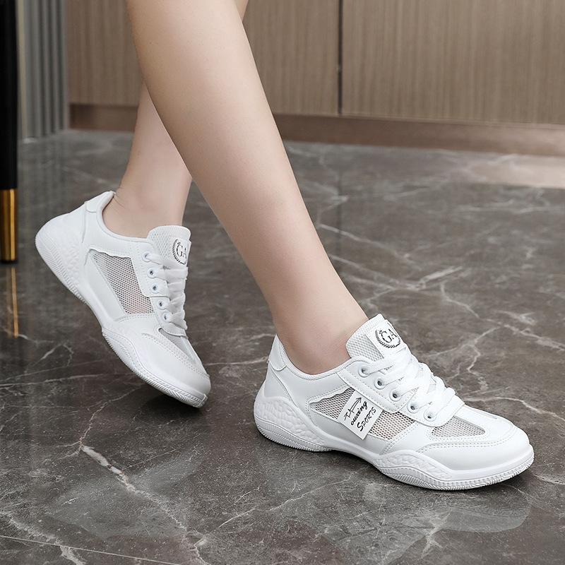 Hy116 New Mesh Shoes Women's Breathable  Summer Hollow Mesh Surface Increased Trendy Casual Shoes Breathable Sneaker