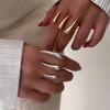 Unique Design Claw-shaped Connected Ring for Women INS-style Long Strip Water Drop Irregular Geometric Hand Accessory Jewelry