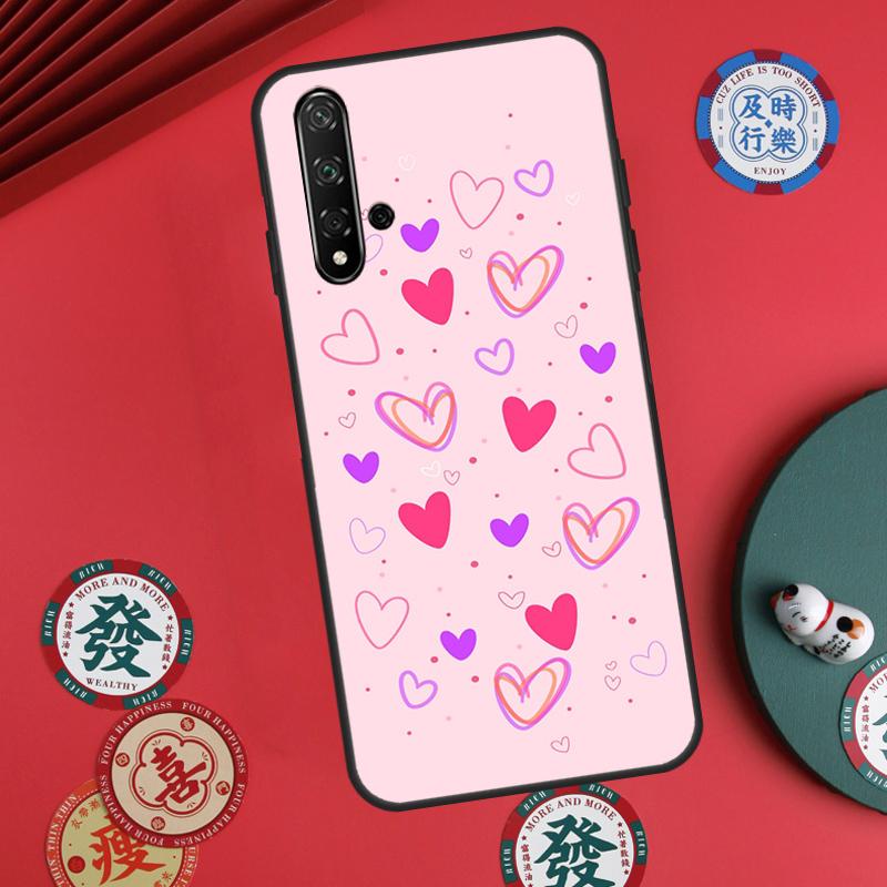 Heart Cartoon Girls For Huawei Nova 5T 10 9 SE 7i 8i 11i 12i Y73 Y90 Y70 Y72 Y61 Y91 P60 Pro P30 P40 Lite Case