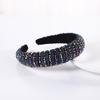 Fashion Shiny Crystal Beaded Headband Rhinestone Handmade Wide Headbands Baroque Gem Hair Hoop Hair Accessories