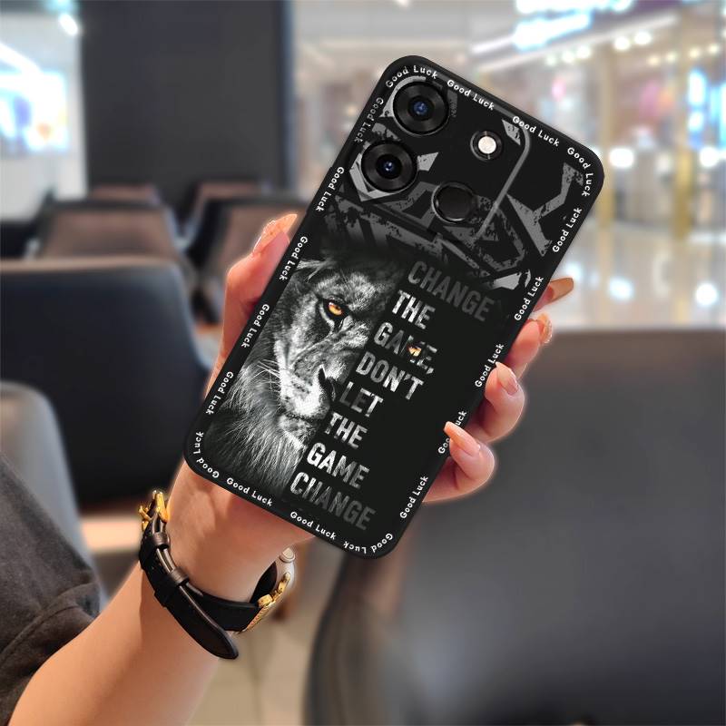 Dirt-resistant Back Cover Phone Case For Infinix X6515/Smart7 Global/Tecno POP7 Fashion Design Soft Case Silicone Cute