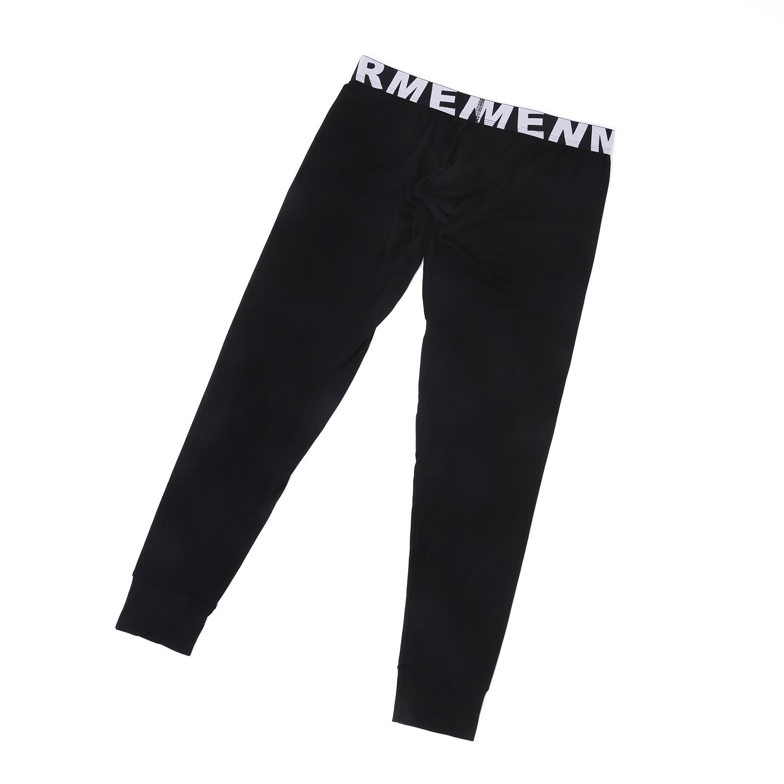 

Мужские модальные колготки с открытой промежностью - Теплые осенние базовые брюки XL чёрный