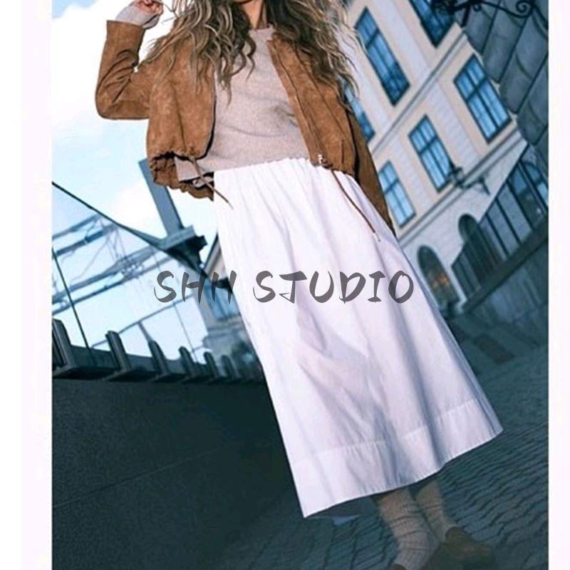 New Fall Women's Clothing French Vintage Style Casual Polo Collar Long Sleeves Short Flannel Outwear 1309046