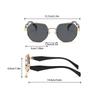 Modern Polygonal Women's Sunglasses Men Square Metal Frame Sun Glasses Retro Chic Shades for Driving Outdoor