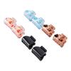 4pcs Magnetic Clip Bow Shaped Secure Hold Comfortable No Slip Double Magnetic Clip for Hair