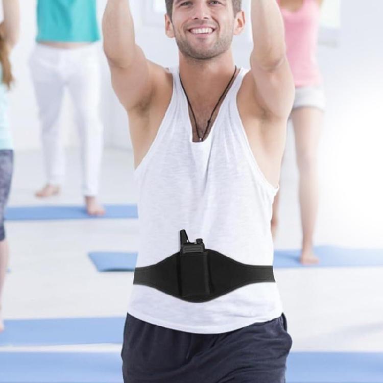 Adjustable Belt For Microphones Featuring Builts In Pocket Sweat Absorbent Comfort Fit Portable For Work And Sports