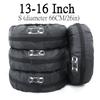 4Pcs Universal 13-16 16-20inch Car SUV Tire Cover Case Spare Tire Wheel Bag Auto Tyre Wheel Protector Polyester Oxford Cloth