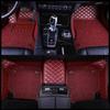 Diamond Double Layer Full Coverage Floor Mats for Five-Seater Cars