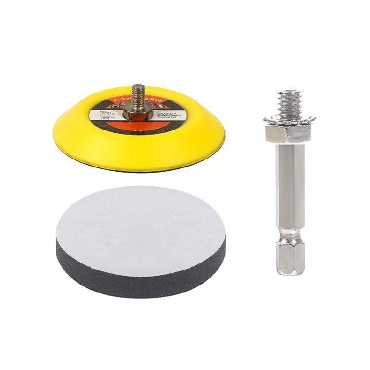 Gold Hook and Looping Sanding Discs with Backing Pad Assorted for Polishing and Sanding Car Metal Wood Drill Sanders