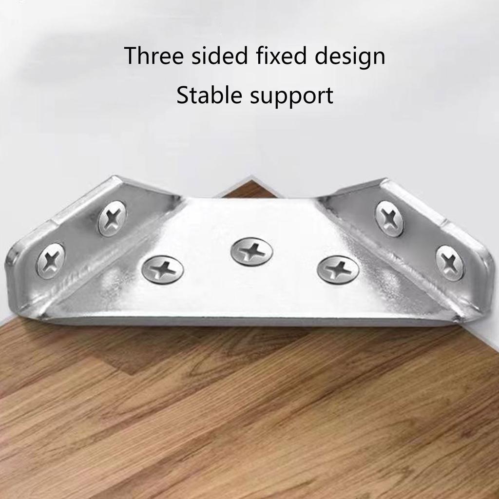 Universal Furniture Corner Connectors Furniture Corner Link Reliable Clamp Metal Supports for Wood with Nails & Tool