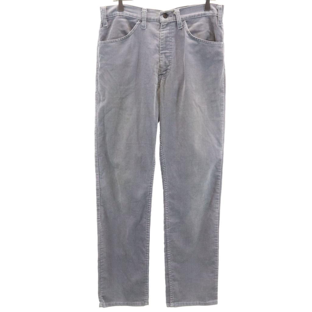 Levi's 80's 519-1556 Vintage Corduroy Pants W33 Light Gray 42TALON Men's Used
