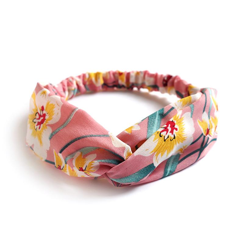 New print Knot Women Headband Vintage Hairband Girls Headwear Leopard Headband Hair Accessories dress Gift hair ties scrunchie