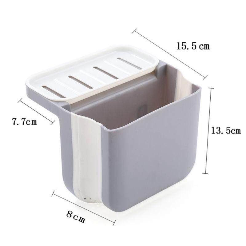 Kitchen Sink Strainer Drain Rack Hanging Foldable Drainer Basket Soap Sponge Holder With Suction Cup