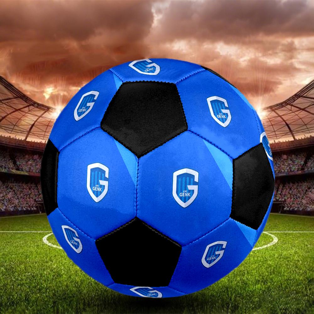 SIZE 5 KRC Genk Soccer Ball Colorful All Ages Machine Stitched PVC Competition Ready Durable High-Bounce