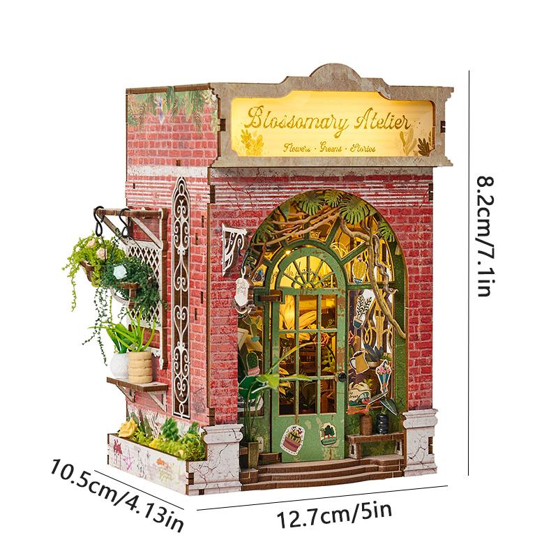 DIY Miniature Dollhouse Kit Handmade3D Wooden Puzzle Assembly Model Doll House with LED Home Decor for Friends Birthday Gifts