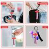 Portachiavi Portabalsamo Labbra in Silicone Durevole Tappo Ciondolo per Borsa Portachiavi Tappo Custodia per Rossetto Accessori Strumenti per Trucco Portachiavi Tappo per Lucidalabbra