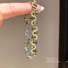 Geometric Zircon Oval Silver Womens Fashion Bracelet For Elegant Gift