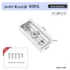 KOB L-shaped Magnetic Lock Bracket with Protective Cover for 280kg Wood Door Iron Block