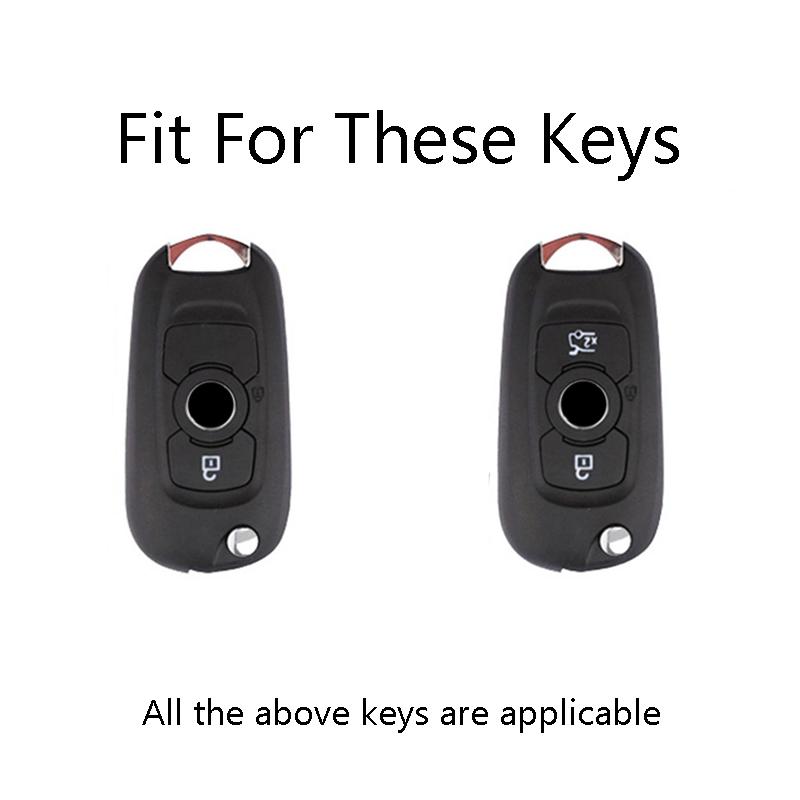 Soft Tpu Car Flip Key Case Cover Keychain For Buick Verano Encore Gx Gl6  -  For Opel Vauxhall Astra K Corsa E Protector