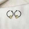 Trendy Vintage Hoop Earrings: Cool, Minimalist, Versatile Design for Women with Personality and High-End Feel