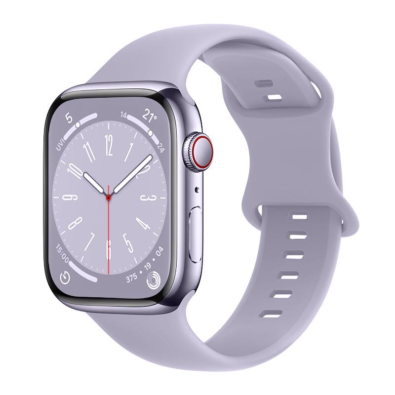 Apple Watch Silicone Sport Strap with Figure 8 Buckle for iWatch 11 Ultra/S10 Unity Flower Design