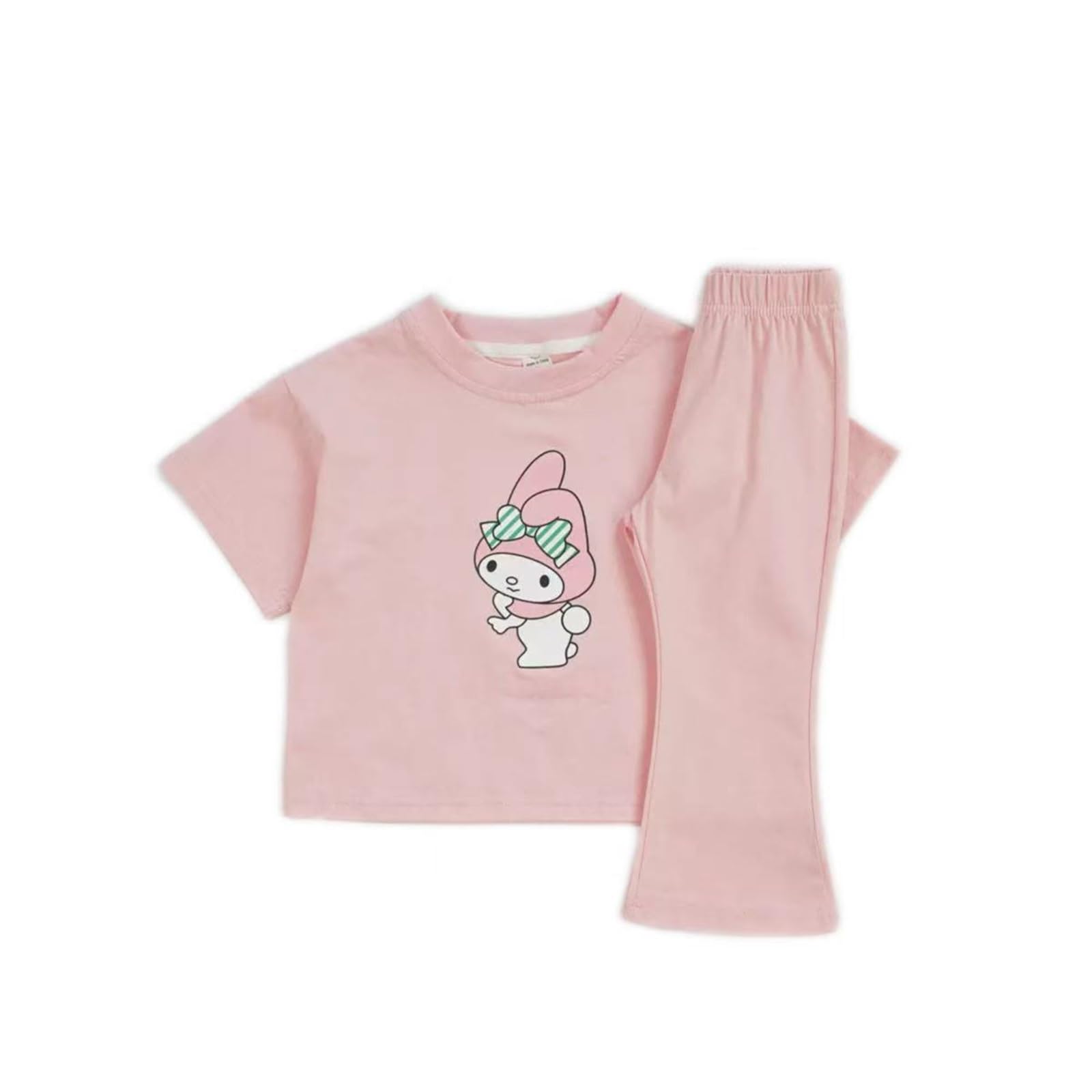 

[Reloading] Cinnamoroll, Kuromi, and My Melody Summer Children s Pajama Set, Short Sleeve T-Shirt and Shorts, Loungewear, Cotton, Cute, Stylish, Thin,