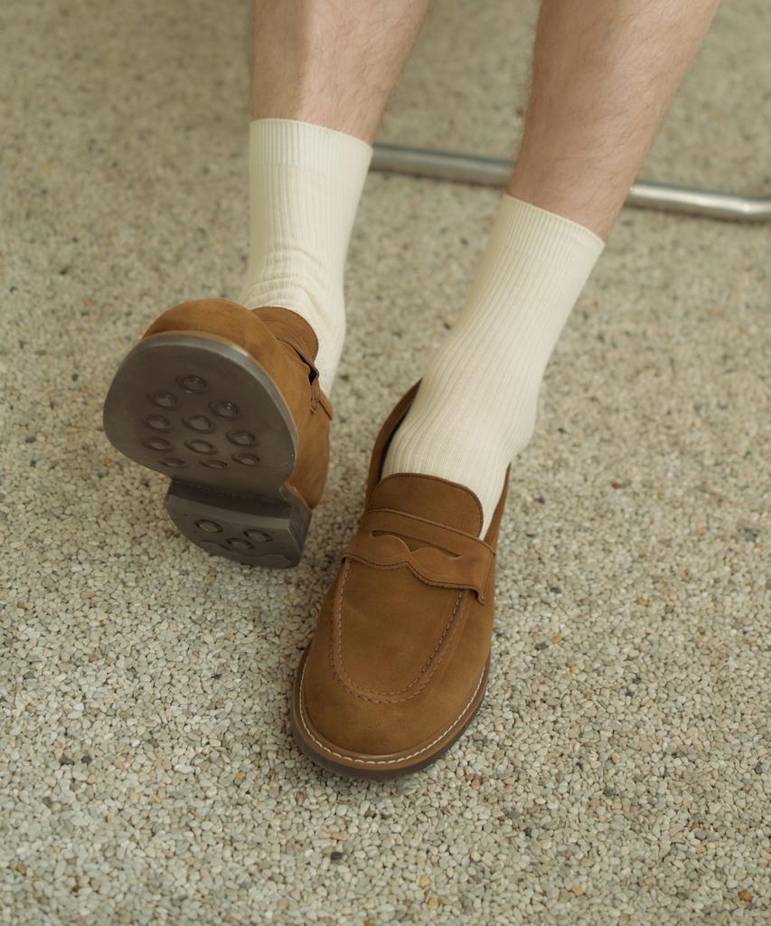 Customade 4Cm Suede Western Penny Loafers Brandon (Cr0091Snf)