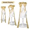 Sailor Moon Tsukino Usagi Long Curly Blonde Ponytails Wig with 2 Pongtails with Wig Cap for Halloween Costume Party