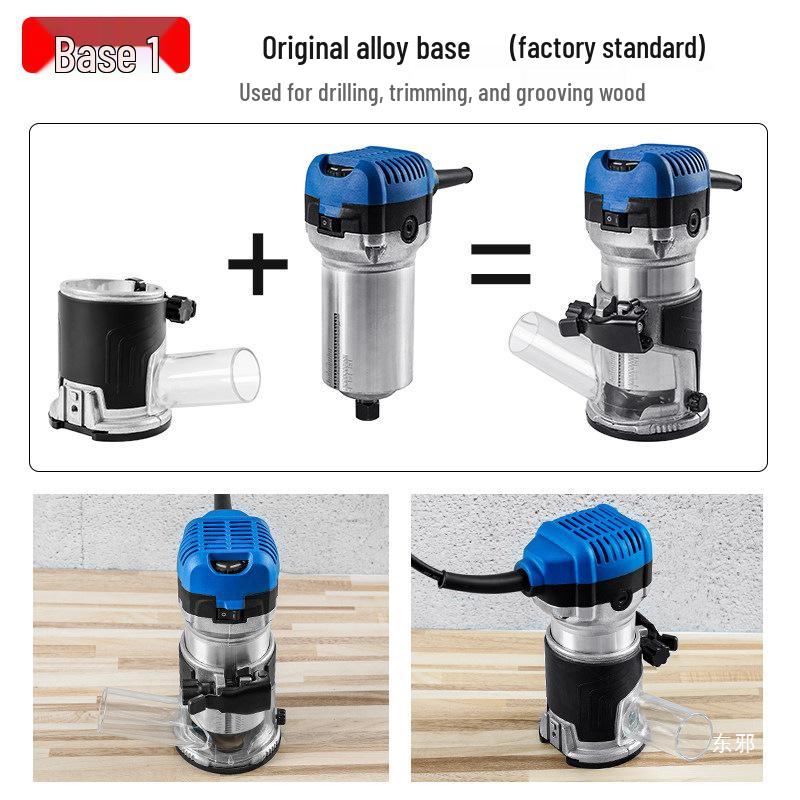 Electric Woodworking Trimmer & Engraving Router with Bakelite Base