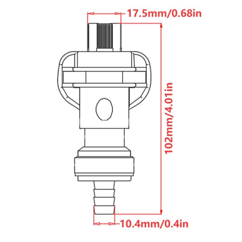 5Pieces Multifuntional Butterfly Valves Connectors Industrial Pipeline Connector Suitable for Various Fluids Systems