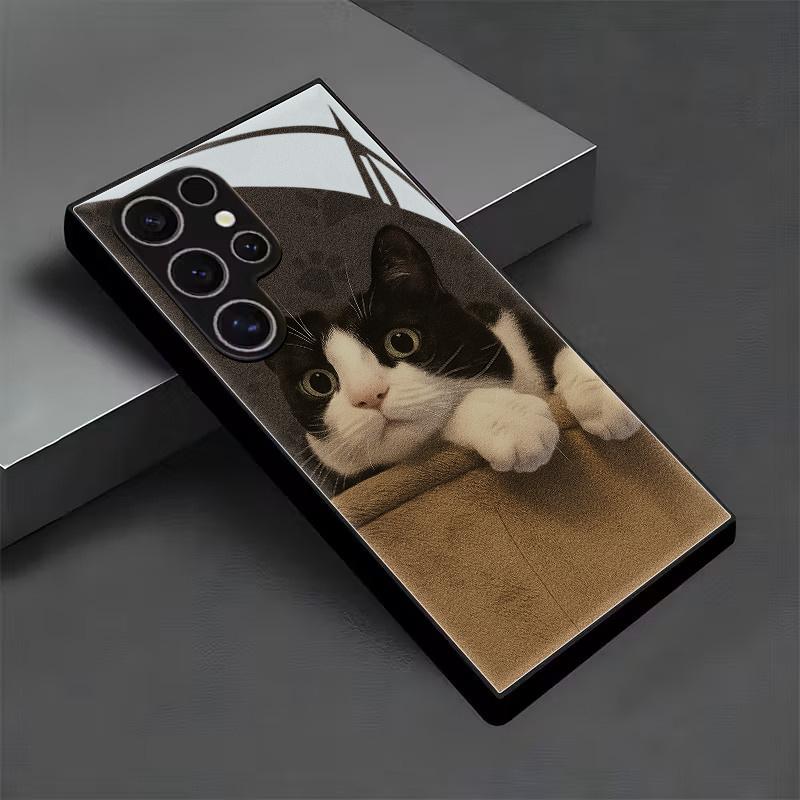 

Изысканный роскошный Чехол для телефона Премиум-класса Стеклянный ТПУ Чехол для телефона для Samsung Galaxy S26 S25 S24 S23 S22 S21 FE, Ultra, Plus Ударопрочный For Galaxy S26