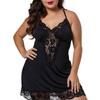 Plus Size Sexy Club Basis Dress for Women 2024 Large Size Lace Camisole Pajamas Short Mini Skirt Sleepwear Female Clothing