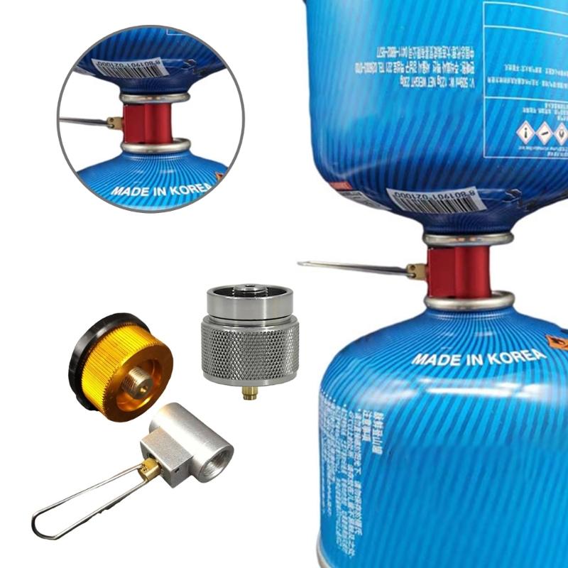 Lightweight Aluminum Alloy Gas Converter for Campers and Explorers Convenient