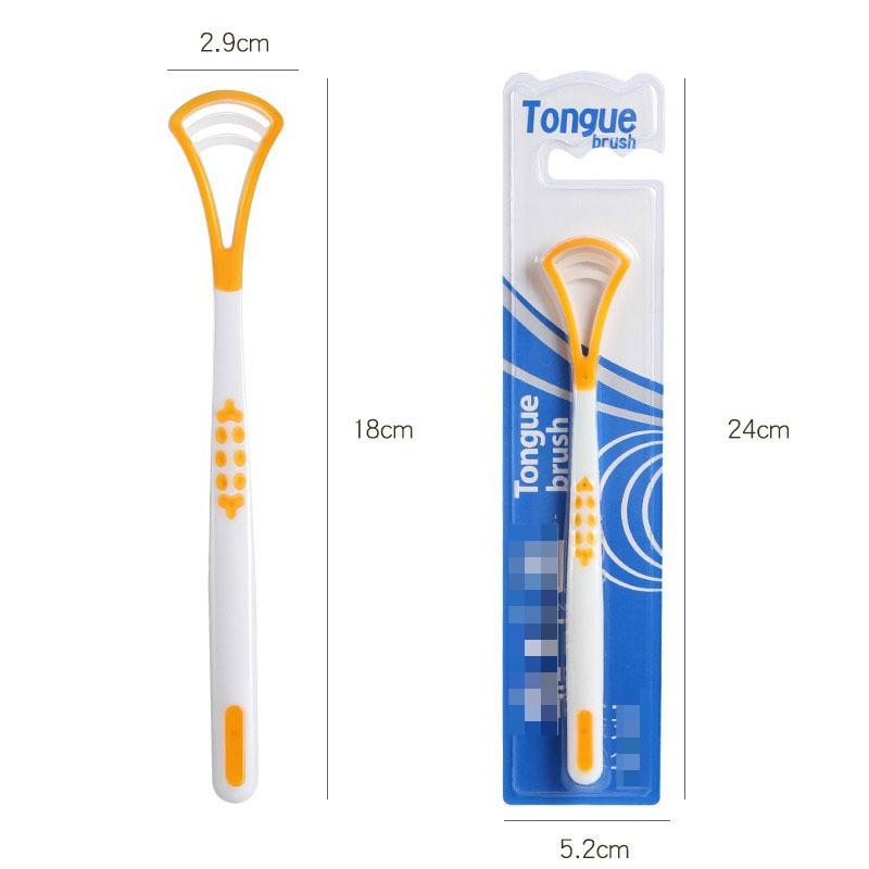 2pcs Tongue Coating Brush  Tongue Scraper for Bad Breath  Portable Tongue Coating Cleaner  Tongue Coating Remover  Silicone Tongue Scraper