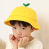 Cute Green Shoots Yellow Baby Hats Wide Brim Baby Boy Girl Bucket Hat Windproof Kids Sun Hat Outdoor Children Bob Beach Caps