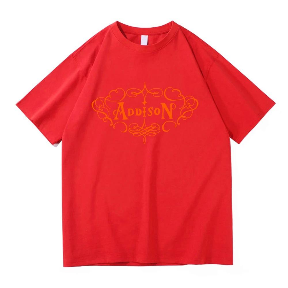 Addison Rae New Album Poster Print TShirt Fashion Men Women Cotton Fashion Harajuku Highstreet Top Oversized Casual Summer Tee