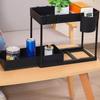 Under Sink Organizer and Storage Rack Table Single Pull-out Storage Rack Bathroom Storage Rack Tiered Shelf Kitchen Storage Rack